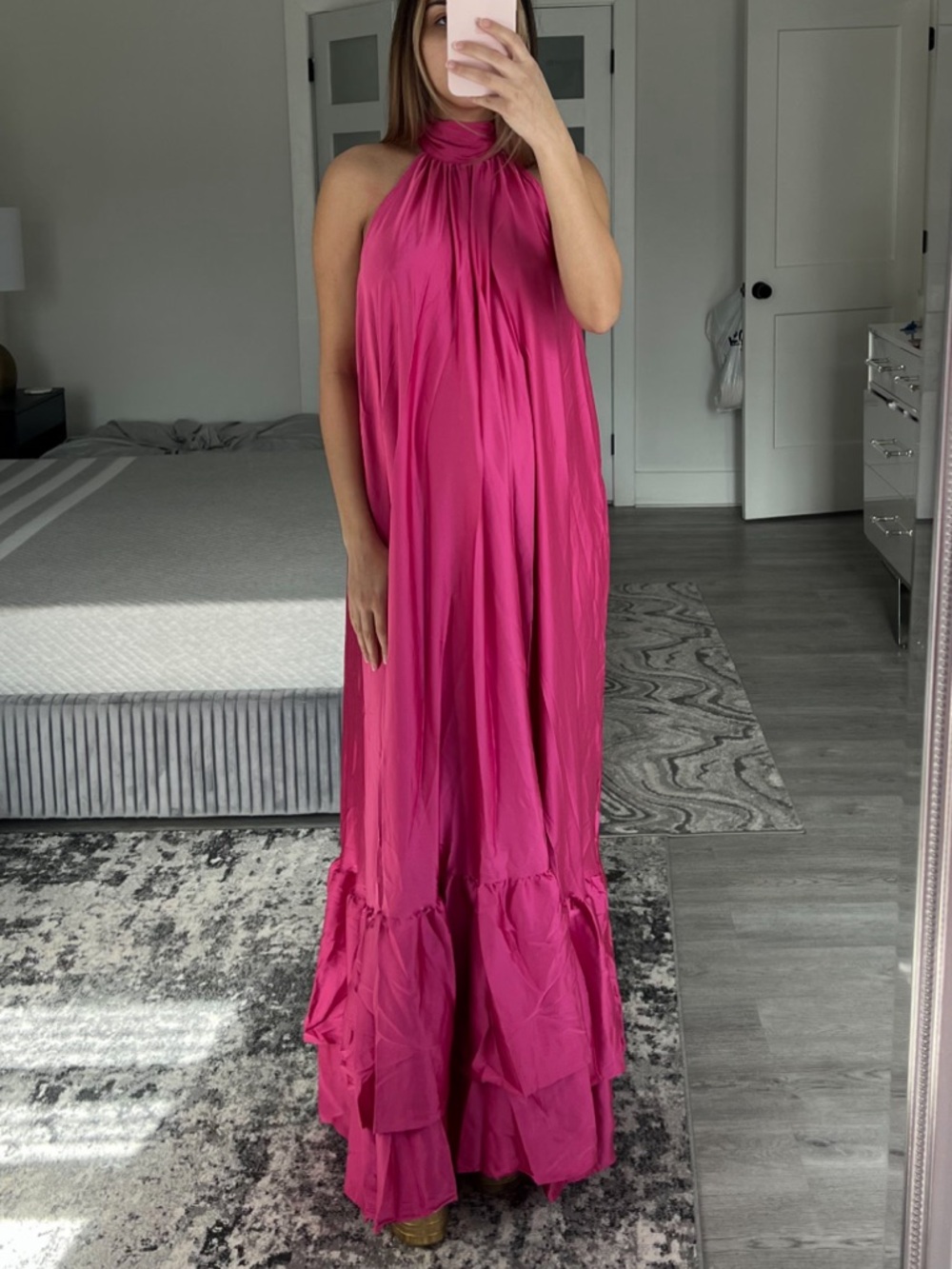 Red Dress Boutique Sleeveless Maxi in Hot Pink